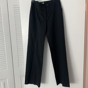 Black straight leg dress pants